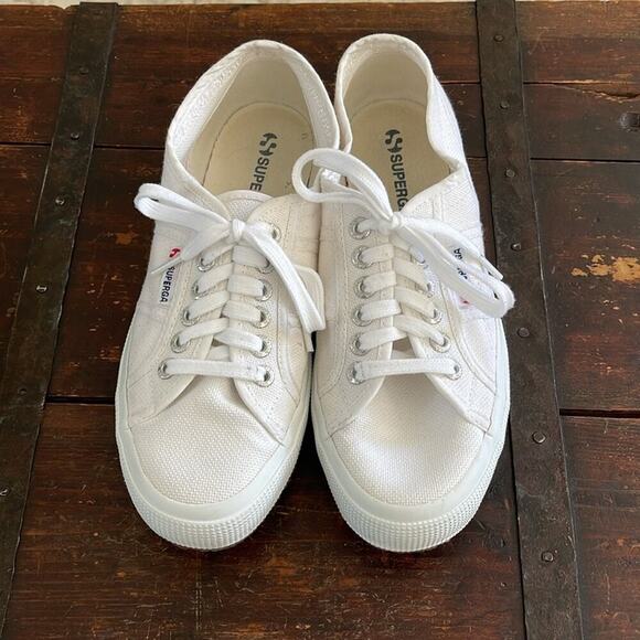 Superga White 2750 Cotu Sneakers Size 7 - Picture 5 of 7